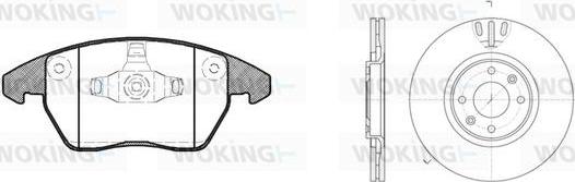Woking 811303.01 - Bremžu komplekts, Disku bremzes autodraugiem.lv