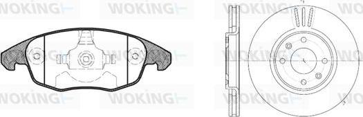 Woking 813483.00 - Bremžu komplekts, Disku bremzes autodraugiem.lv