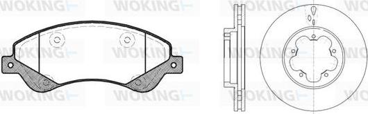Woking 813513.00 - Bremžu komplekts, Disku bremzes autodraugiem.lv