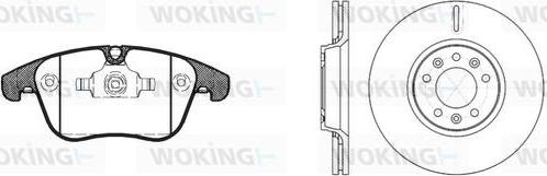 Woking 813193.01 - Bremžu komplekts, Disku bremzes autodraugiem.lv