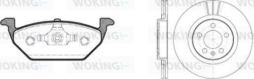 Woking 87333.00 - Bremžu komplekts, Disku bremzes autodraugiem.lv