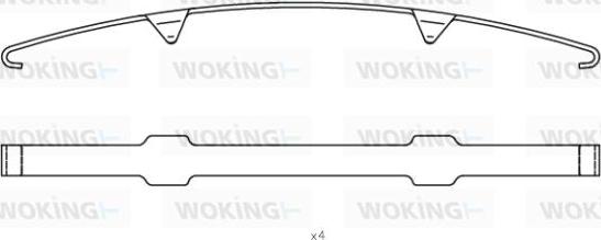 Woking ACA8533.00 - Piederumu komplekts, Disku bremžu uzlikas autodraugiem.lv