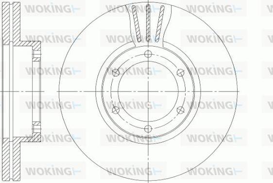 Woking D6951.10 - Bremžu diski autodraugiem.lv