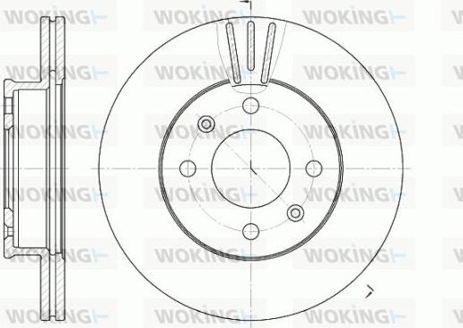 Woking D6958.10 - Bremžu diski autodraugiem.lv