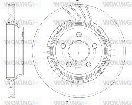 Woking D6963.10 - Bremžu diski autodraugiem.lv