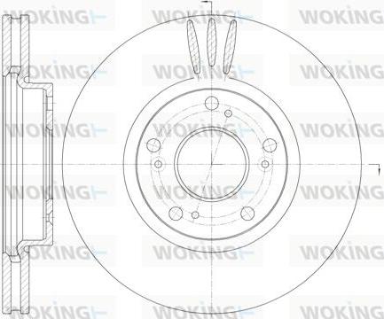 Woking D6985.10 - Bremžu diski autodraugiem.lv