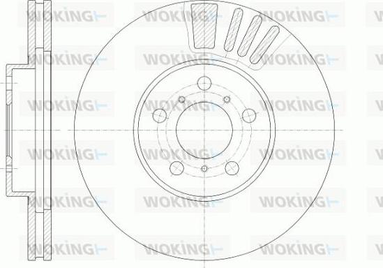 Woking D6935.10 - Bremžu diski autodraugiem.lv