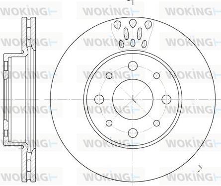 Woking D6517.10 - Bremžu diski autodraugiem.lv