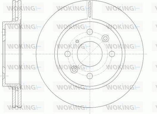 Woking D6523.10 - Bremžu diski autodraugiem.lv