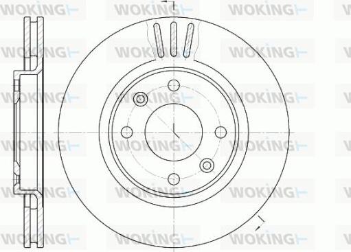 Woking D6603.10 - Bremžu diski autodraugiem.lv