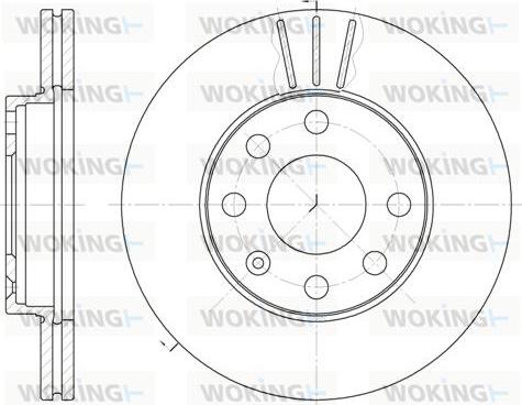 Woking D6061.10 - Bremžu diski autodraugiem.lv