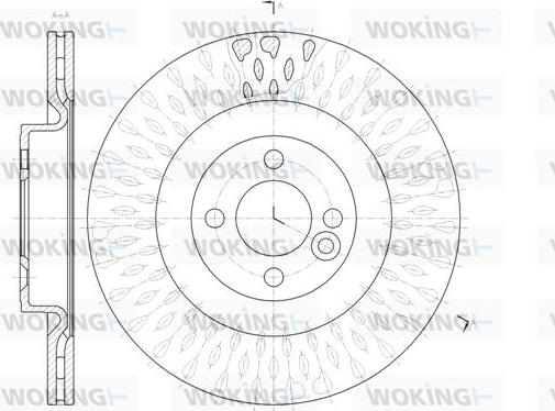 Woking D61442.10 - Bremžu diski autodraugiem.lv