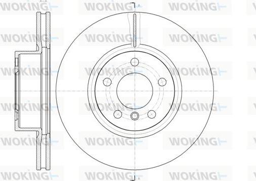 Woking D61454.10 - Bremžu diski autodraugiem.lv