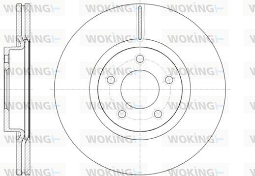 Woking D61403.10 - Bremžu diski autodraugiem.lv