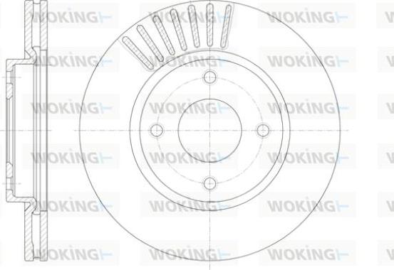 Woking D61410.10 - Bremžu diski autodraugiem.lv