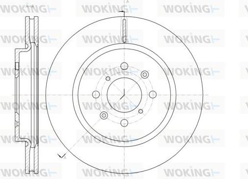 Woking D61482.10 - Bremžu diski autodraugiem.lv