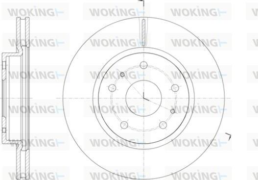 Woking D61423.10 - Bremžu diski autodraugiem.lv