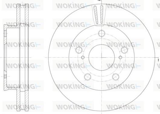 Woking D61422.10 - Bremžu diski autodraugiem.lv