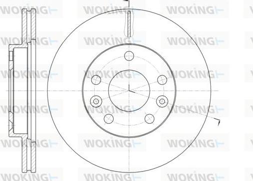 Woking D61478.10 - Bremžu diski autodraugiem.lv