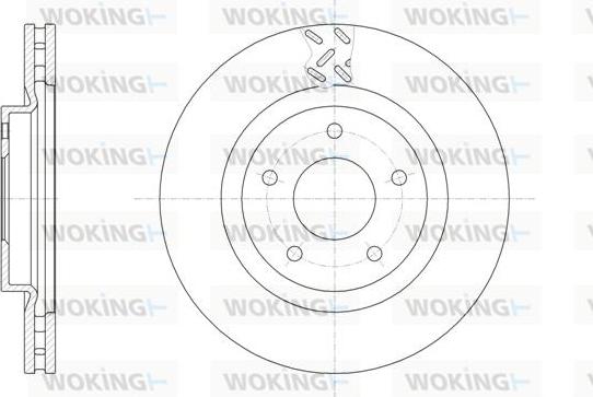 Woking D61553.10 - Bremžu diski autodraugiem.lv