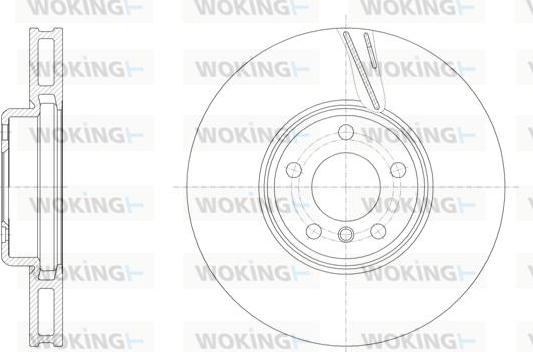 Woking D61552.11 - Bremžu diski autodraugiem.lv