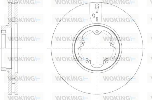 Woking D61565.10 - Bremžu diski autodraugiem.lv