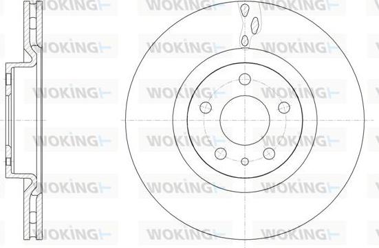 Woking D61501.10 - Bremžu diski autodraugiem.lv