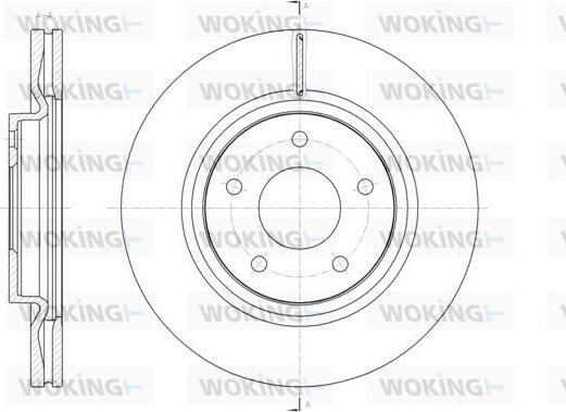Woking D61580.10 - Bremžu diski autodraugiem.lv
