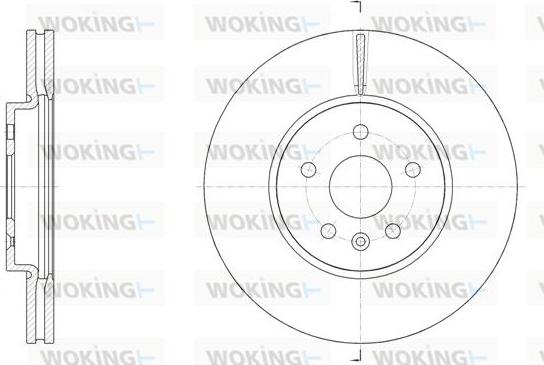 Woking D61534.10 - Bremžu diski autodraugiem.lv