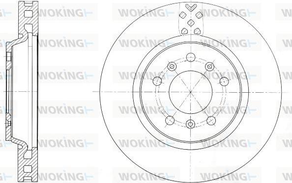 Woking D61645.10 - Bremžu diski autodraugiem.lv