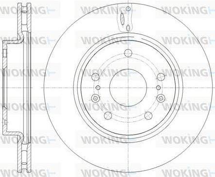 Woking D61665.10 - Bremžu diski autodraugiem.lv