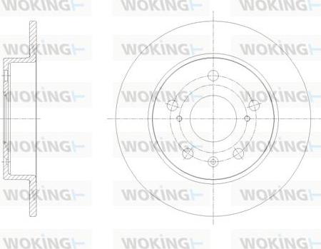 Woking D61666.00 - Bremžu diski autodraugiem.lv