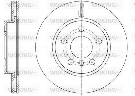 Woking D61617.10 - Bremžu diski autodraugiem.lv