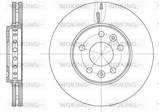 Woking D61625.10 - Bremžu diski autodraugiem.lv