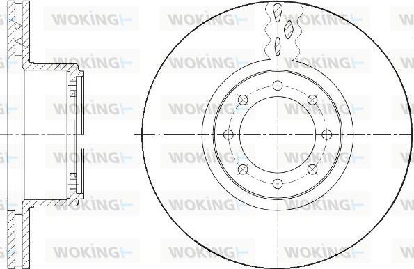 Woking D61673.10 - Bremžu diski autodraugiem.lv