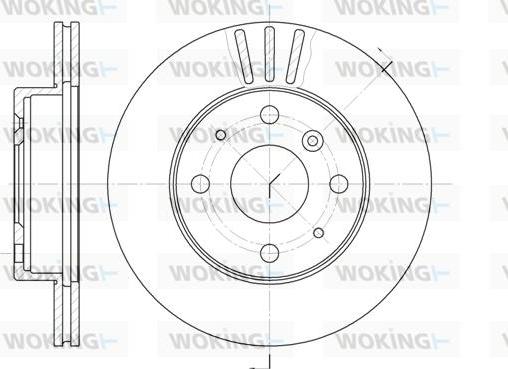 Woking D61095.10 - Bremžu diski autodraugiem.lv