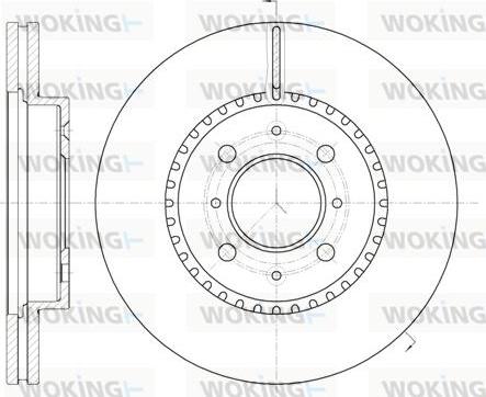 Woking D61096.10 - Bremžu diski autodraugiem.lv