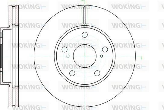 Woking D61043.10 - Bremžu diski autodraugiem.lv