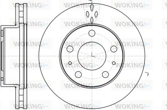 Woking D61016.10 - Bremžu diski autodraugiem.lv