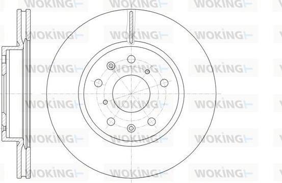 Woking D61018.10 - Bremžu diski autodraugiem.lv