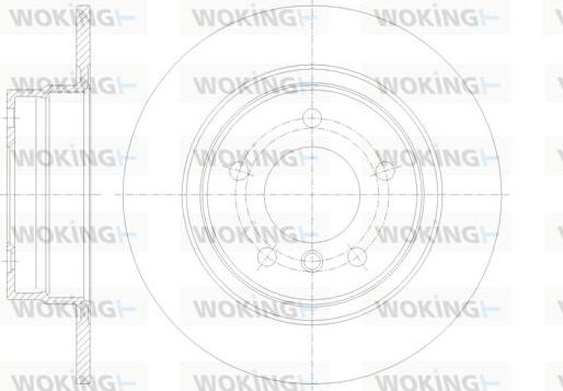 Woking D61084.00 - Bremžu diski autodraugiem.lv