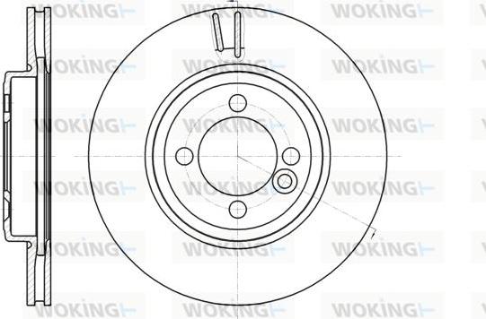 Woking D61081.10 - Bremžu diski autodraugiem.lv