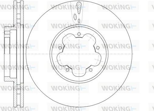 Woking D61022.10 - Bremžu diski autodraugiem.lv