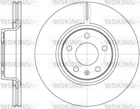 Woking D61101.10 - Bremžu diski autodraugiem.lv