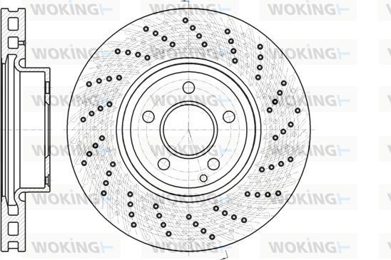 Woking D61185.10 - Bremžu diski autodraugiem.lv