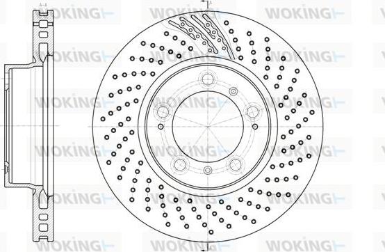 Woking D61133.11 - Bremžu diski autodraugiem.lv