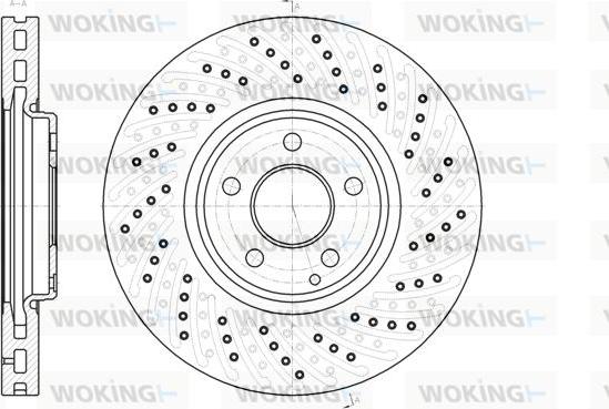 Woking D61123.10 - Bremžu diski autodraugiem.lv