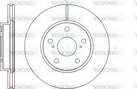 Woking D61122.10 - Bremžu diski autodraugiem.lv