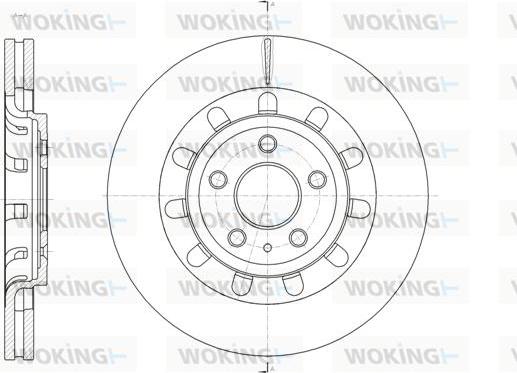 Woking D61895.10 - Bremžu diski autodraugiem.lv