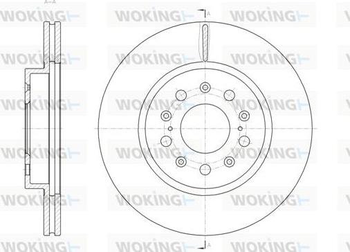 Woking D61820.10 - Bremžu diski autodraugiem.lv
